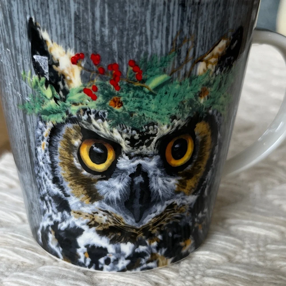 NWOT Winter Berries Owl Design (No Box) - Picture 3 of 7
